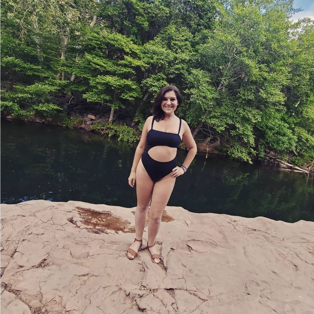 Open cut out swimsuit